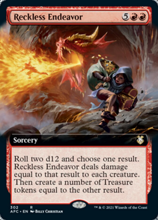 Reckless Endeavor (Extended Art) [Dungeons & Dragons: Adventures in the Forgotten Realms Commander] - The Mythic Store | 24h Order Processing