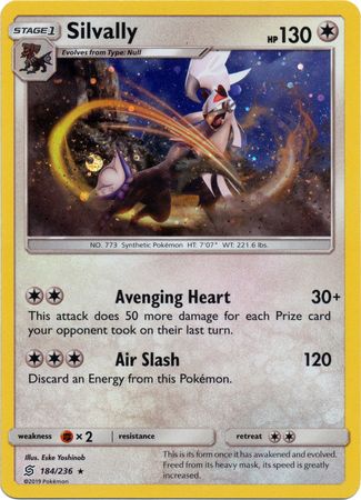 Silvally (184/236) (Cosmos Holo) [Sun & Moon: Unified Minds] - The Mythic Store | 24h Order Processing