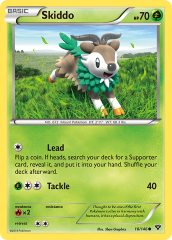 Skiddo (18/146) [XY: Base Set] - The Mythic Store | 24h Order Processing