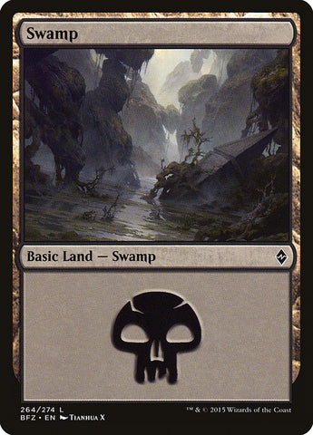 Swamp (264) [Battle for Zendikar] - The Mythic Store | 24h Order Processing