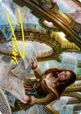 Cartographer's Survey Art Card (Gold-Stamped Signature) [Innistrad: Crimson Vow Art Series] - The Mythic Store | 24h Order Processing