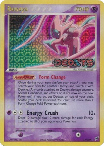 Deoxys (17/107) (Stamped) [EX: Deoxys] - The Mythic Store | 24h Order Processing