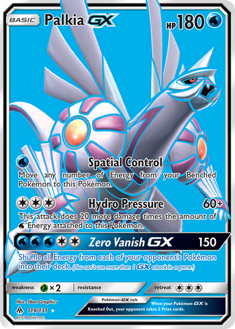 Palkia GX (119/131) [Sun & Moon: Forbidden Light] - The Mythic Store | 24h Order Processing