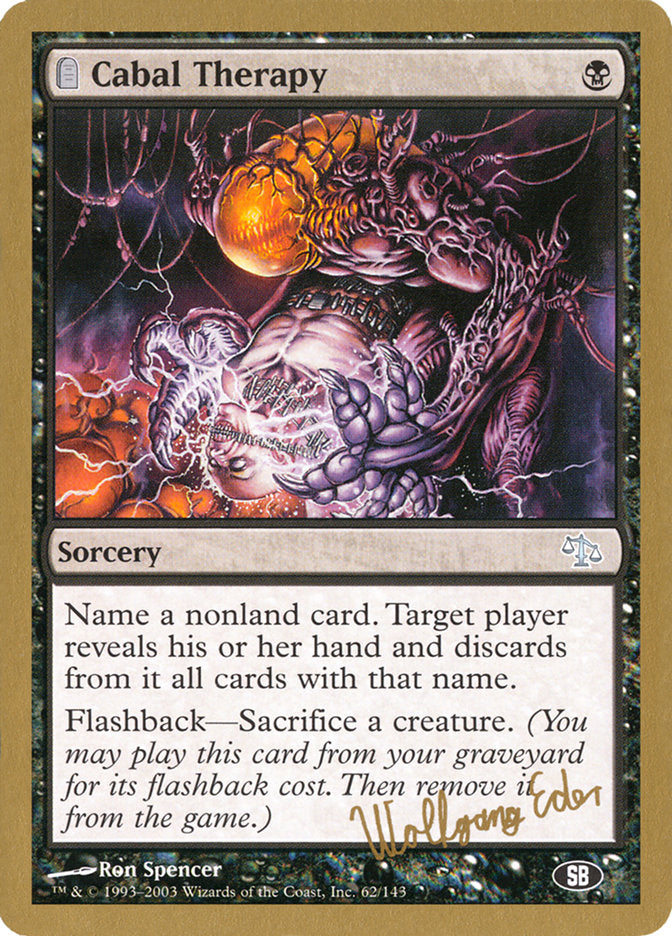 Cabal Therapy (Wolfgang Eder) (SB) [World Championship Decks 2003] - The Mythic Store | 24h Order Processing