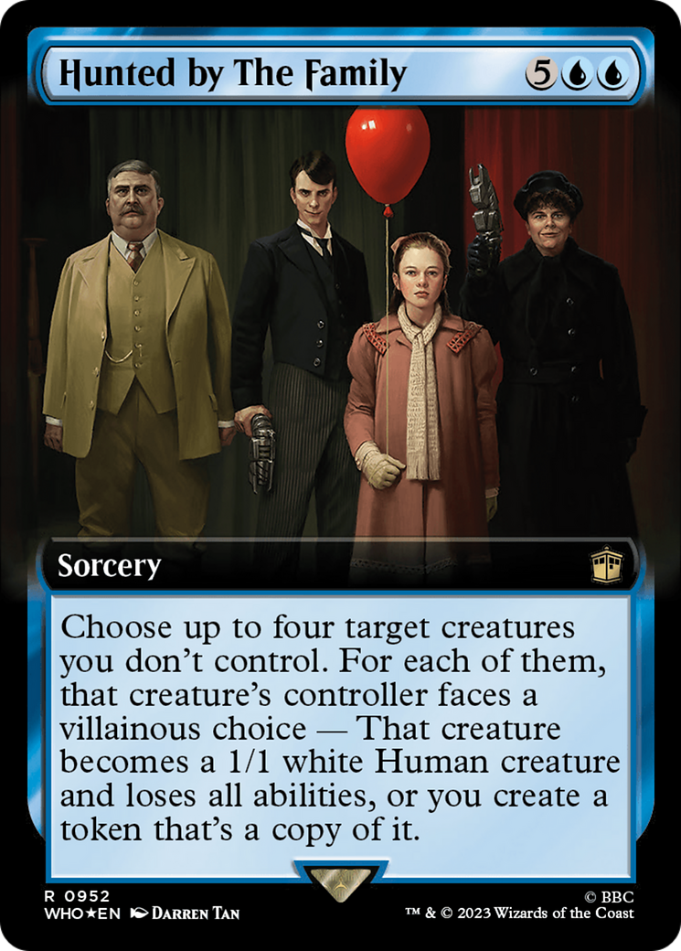 Hunted by The Family (Extended Art) (Surge Foil) [Doctor Who] - The Mythic Store | 24h Order Processing