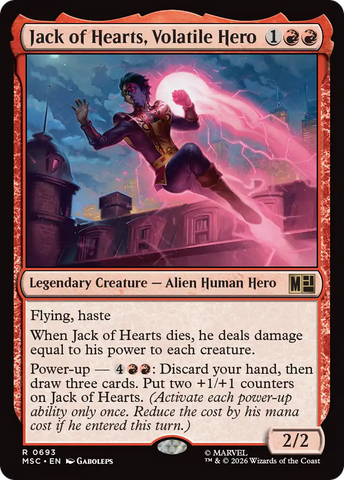 Jack of Hearts, Volatile Hero [Marvel Super Heroes Commander] - The Mythic Store | 24h Order Processing
