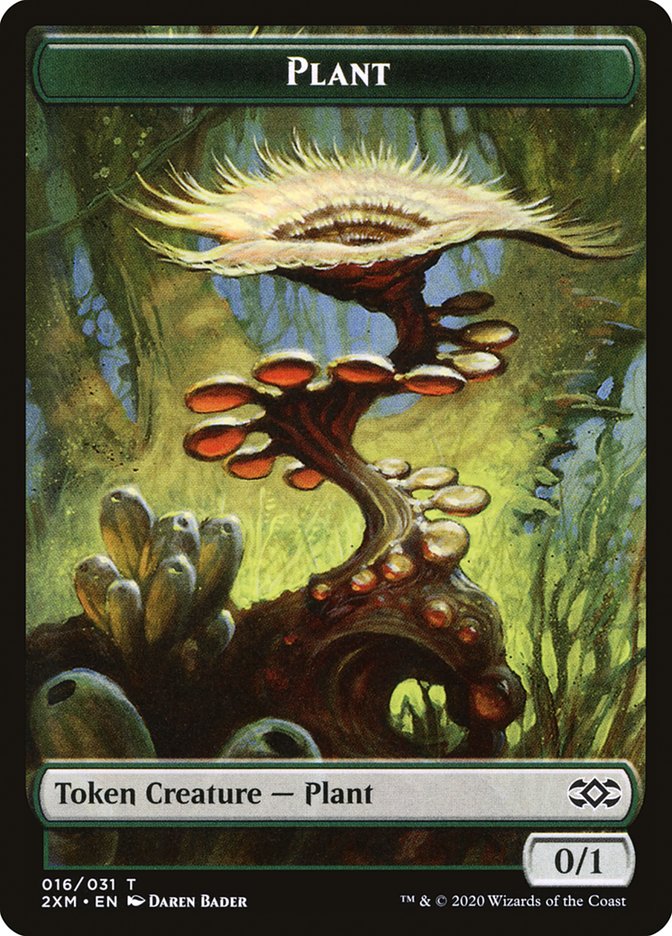 Elf Warrior // Plant Double-Sided Token [Double Masters Tokens] - The Mythic Store | 24h Order Processing