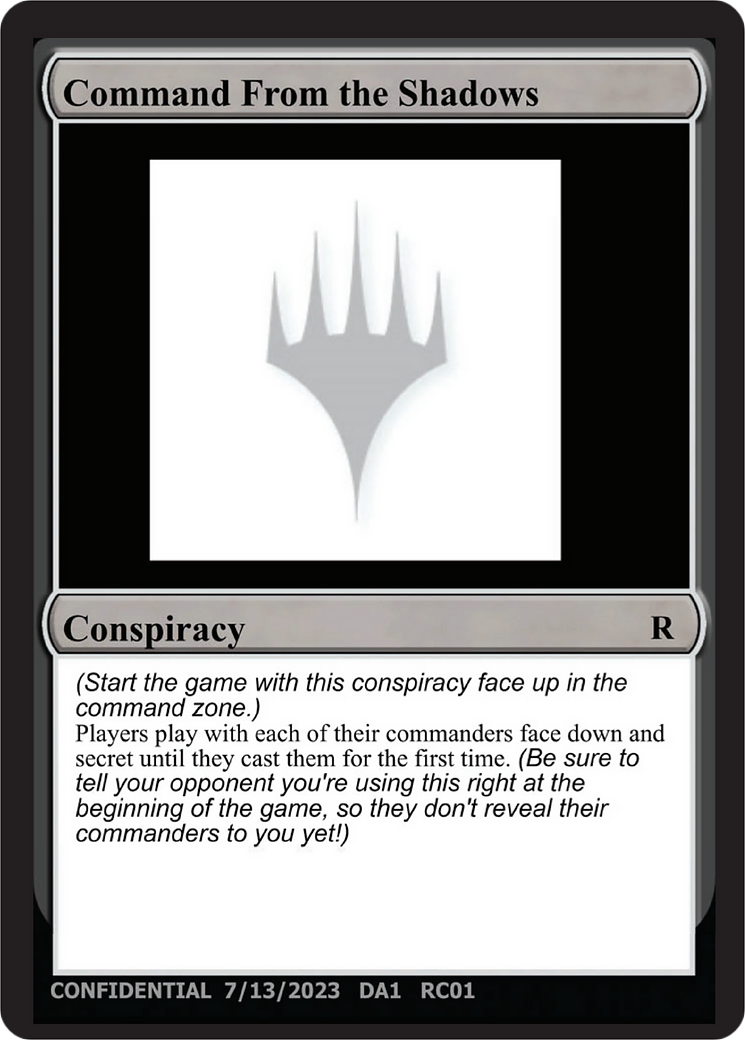 Command From the Shadows [Unknown Event] - The Mythic Store | 24h Order Processing