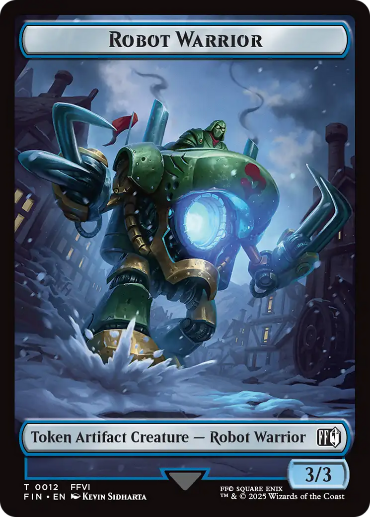 Robot Warrior (0012) // Copy (0001) Double-Sided Token [FINAL FANTASY Tokens] - The Mythic Store | 24h Order Processing