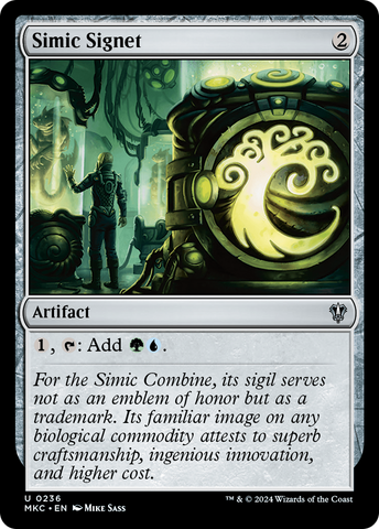 Simic Signet [Murders at Karlov Manor Commander] - The Mythic Store | 24h Order Processing