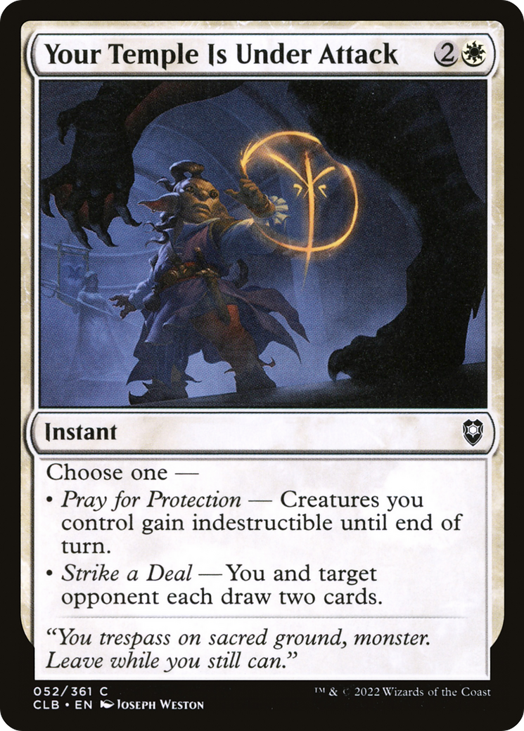 Your Temple Is Under Attack [Commander Legends: Battle for Baldur's Gate] - The Mythic Store | 24h Order Processing