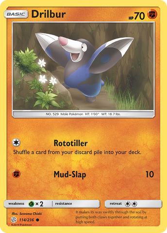 Drilbur (114/236) [Sun & Moon: Cosmic Eclipse] - The Mythic Store | 24h Order Processing