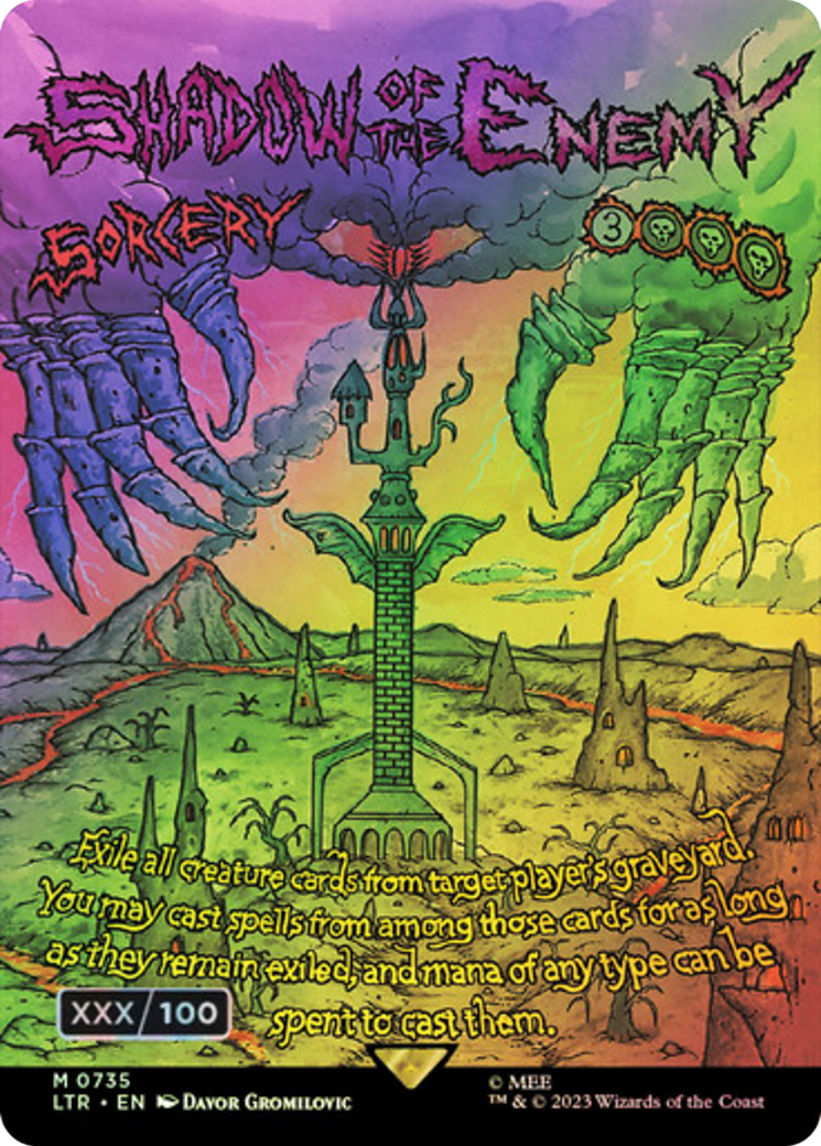 Shadow of the Enemy (Borderless Poster) (Serialized) [The Lord of the Rings: Tales of Middle-Earth] - The Mythic Store | 24h Order Processing