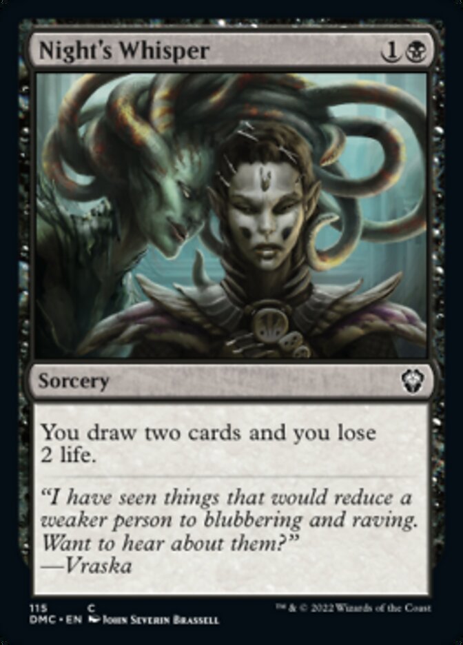 Night's Whisper [Dominaria United Commander] - The Mythic Store | 24h Order Processing