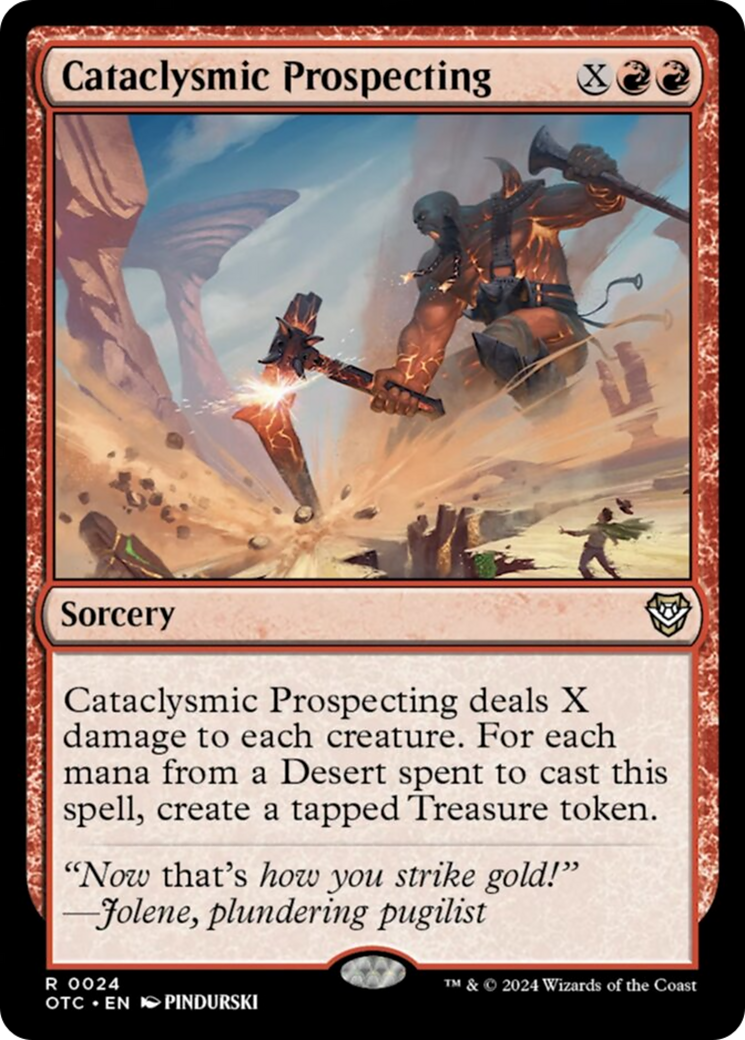 Cataclysmic Prospecting [Outlaws of Thunder Junction Commander] - The Mythic Store | 24h Order Processing