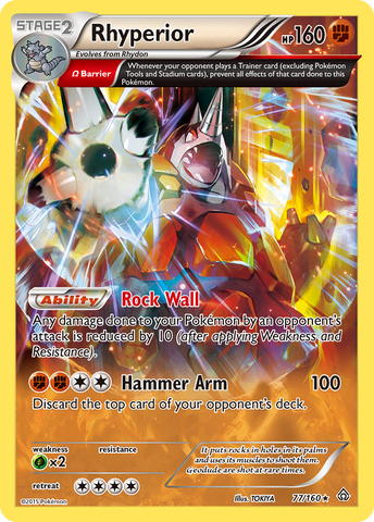 Rhyperior (77/160) [XY: Primal Clash] - The Mythic Store | 24h Order Processing