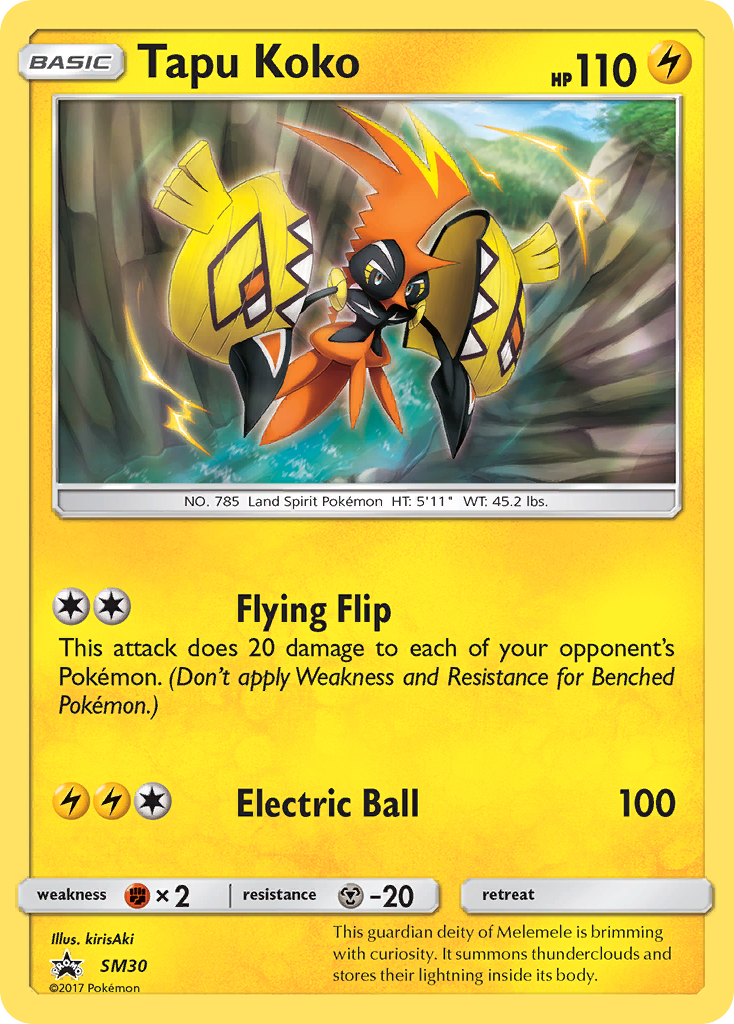 Tapu Koko (SM30) [Sun & Moon: Black Star Promos] - The Mythic Store | 24h Order Processing