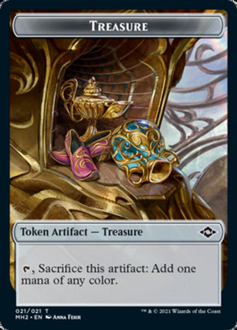 Treasure (21) // Zombie Double-Sided Token [Modern Horizons 2 Tokens] - The Mythic Store | 24h Order Processing