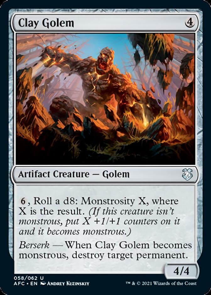 Clay Golem [Dungeons & Dragons: Adventures in the Forgotten Realms Commander] - The Mythic Store | 24h Order Processing