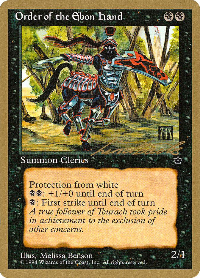 Order of the Ebon Hand (Benson) (Leon Lindback) [Pro Tour Collector Set] - The Mythic Store | 24h Order Processing