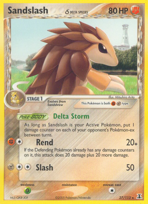 Sandslash (27/113) (Delta Species) [EX: Delta Species] - The Mythic Store | 24h Order Processing