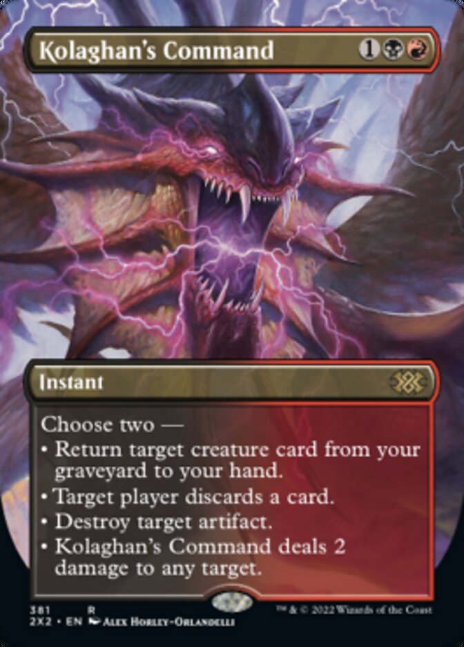 Kolaghan's Command (Borderless Alternate Art) [Double Masters 2022] - The Mythic Store | 24h Order Processing