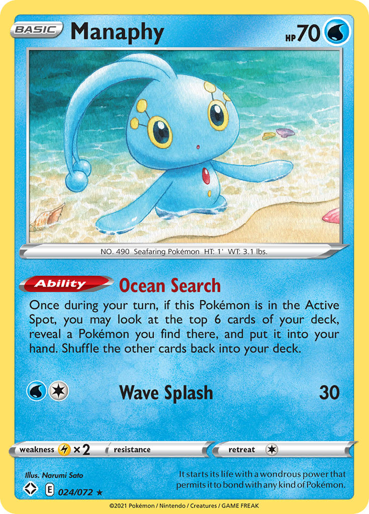 Manaphy (024/072) [Sword & Shield: Shining Fates] - The Mythic Store | 24h Order Processing