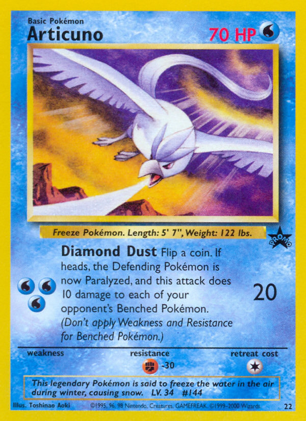 Articuno (22) [Wizards of the Coast: Black Star Promos] - The Mythic Store | 24h Order Processing