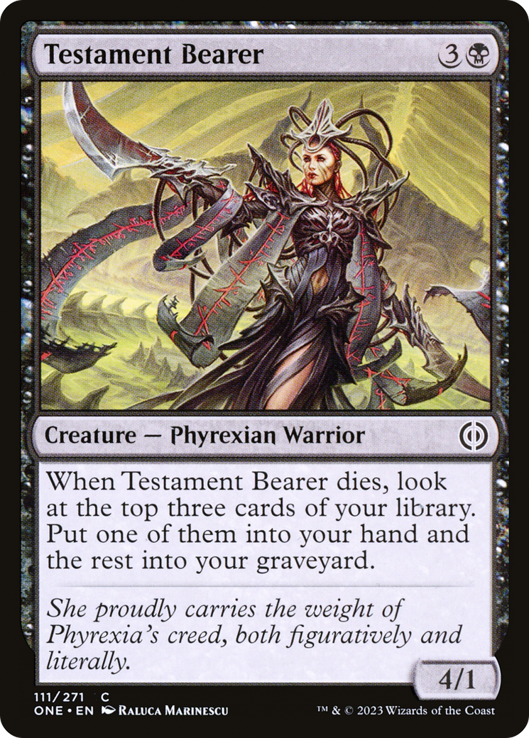 Testament Bearer [Phyrexia: All Will Be One] - The Mythic Store | 24h Order Processing
