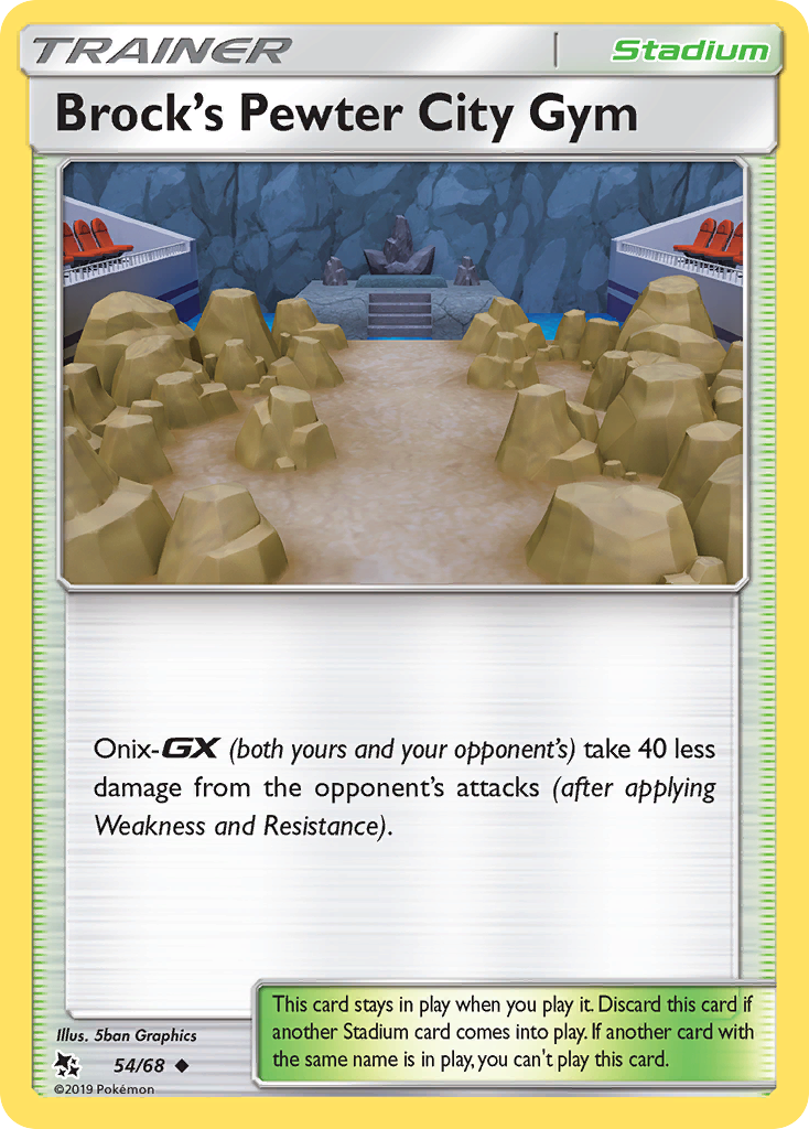 Brock's Pewter City Gym (54/68) [Sun & Moon: Hidden Fates] - The Mythic Store | 24h Order Processing