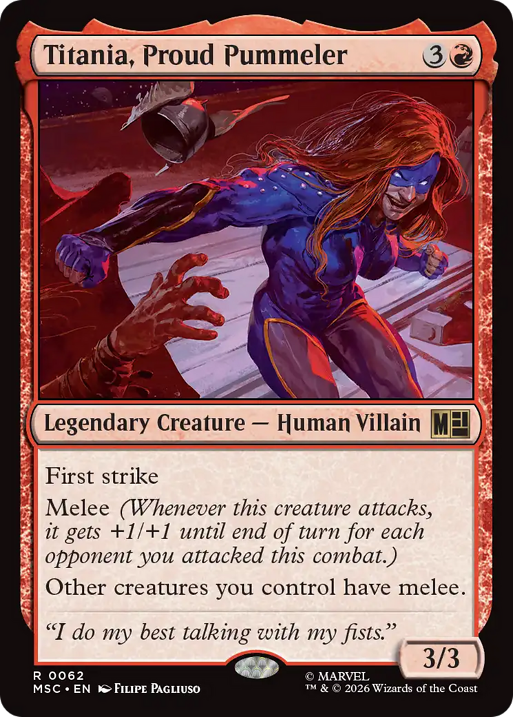 Titania, Proud Pummeler [Marvel Super Heroes Commander] - The Mythic Store | 24h Order Processing