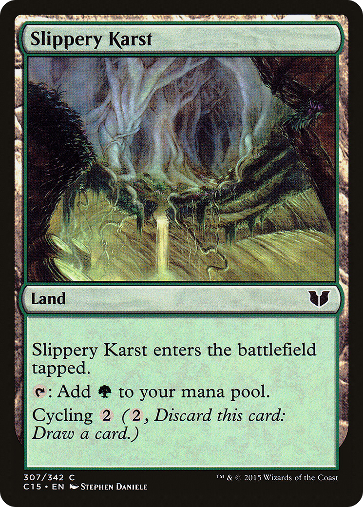 Slippery Karst [Commander 2015] - The Mythic Store | 24h Order Processing