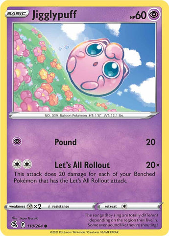 Jigglypuff (110/264) [Sword & Shield: Fusion Strike] - The Mythic Store | 24h Order Processing