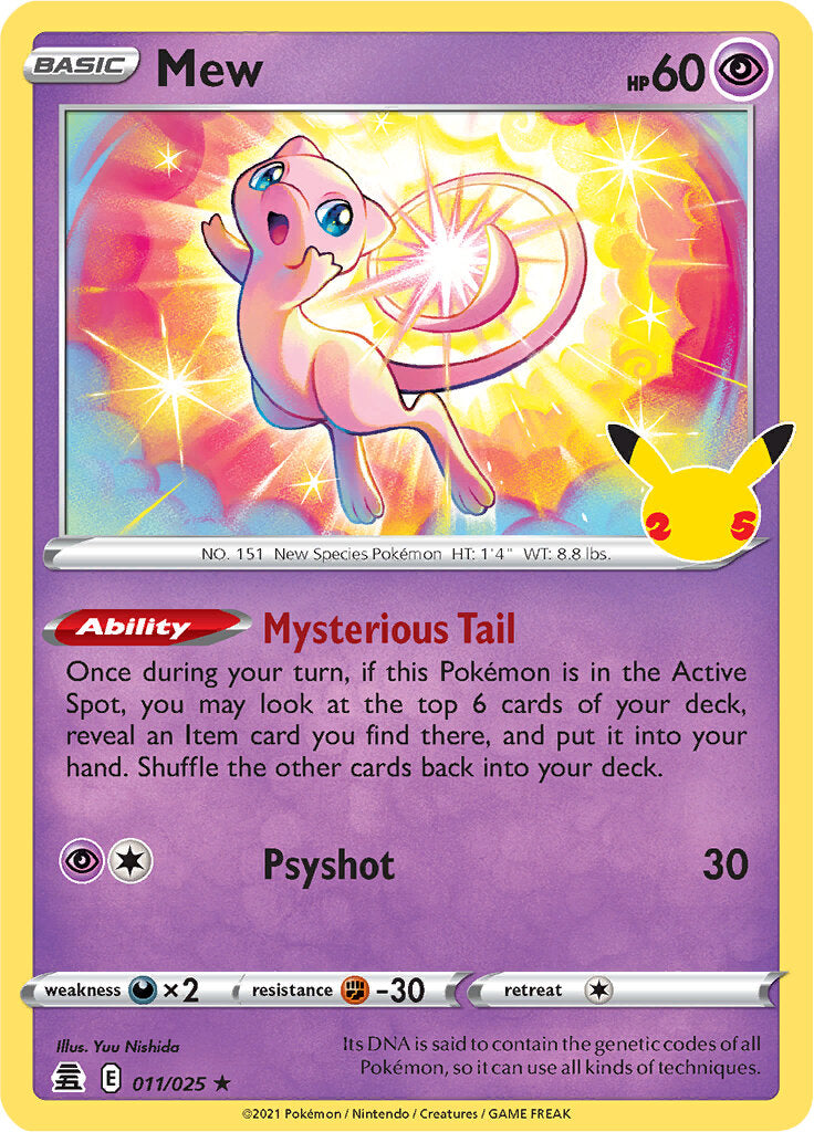 Mew (011/025) [Celebrations: 25th Anniversary] - The Mythic Store | 24h Order Processing
