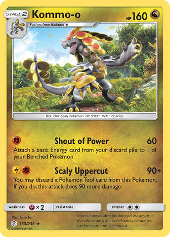 Kommo-o (163/236) [Sun & Moon: Cosmic Eclipse] - The Mythic Store | 24h Order Processing
