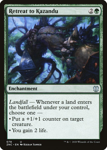 Retreat to Kazandu [Zendikar Rising Commander] - The Mythic Store | 24h Order Processing