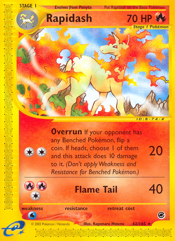 Rapidash (62/165) [Expedition: Base Set] - The Mythic Store | 24h Order Processing