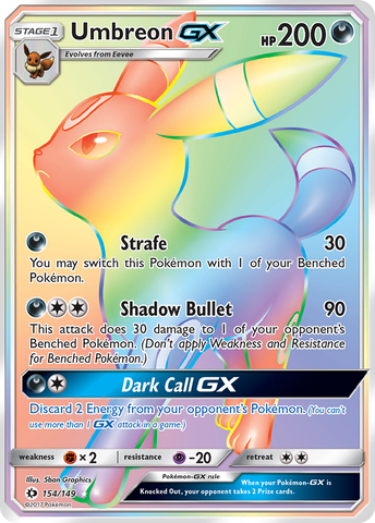 Umbreon GX (154/149) [Sun & Moon: Base Set] - The Mythic Store | 24h Order Processing
