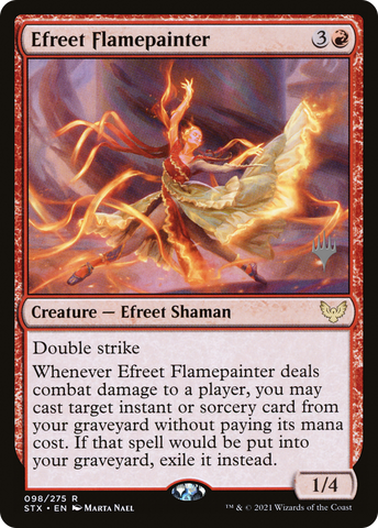 Efreet Flamepainter (Promo Pack) [Strixhaven: School of Mages Promos] - The Mythic Store | 24h Order Processing