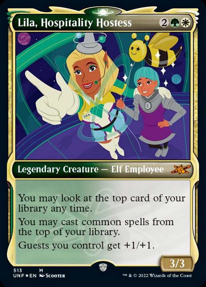 Lila, Hospitality Hostess (Showcase) (Galaxy Foil) [Unfinity] - The Mythic Store | 24h Order Processing