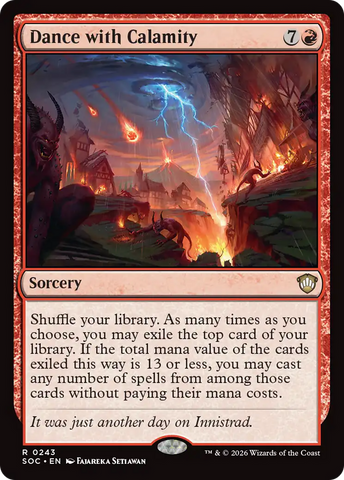 Dance with Calamity [Secrets of Strixhaven Commander] - The Mythic Store | 24h Order Processing