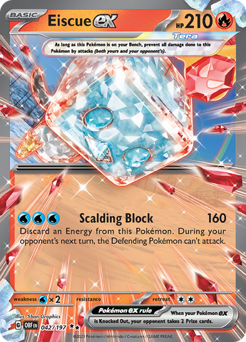 Eiscue ex (042/197) [Scarlet & Violet: Obsidian Flames] - The Mythic Store | 24h Order Processing