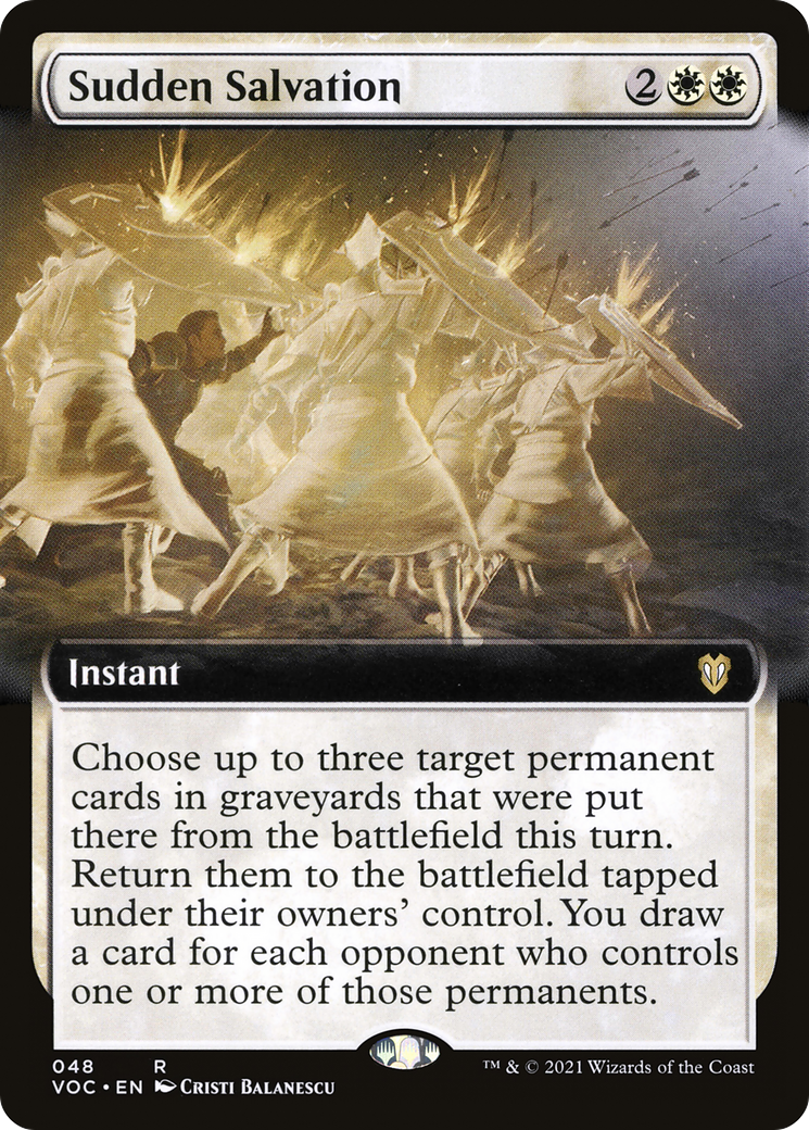 Sudden Salvation (Extended Art) [Innistrad: Crimson Vow Commander] - The Mythic Store | 24h Order Processing