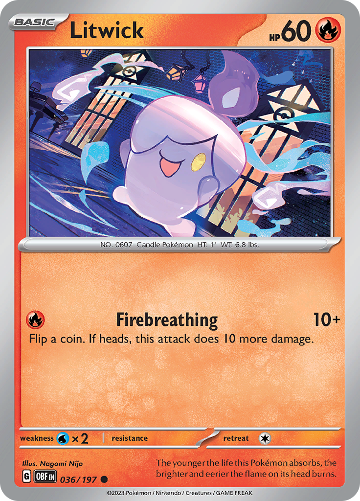 Litwick (036/197) [Scarlet & Violet: Obsidian Flames] - The Mythic Store | 24h Order Processing