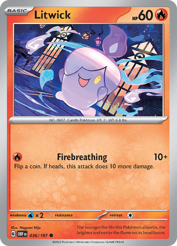 Litwick (036/197) [Scarlet & Violet: Obsidian Flames] - The Mythic Store | 24h Order Processing