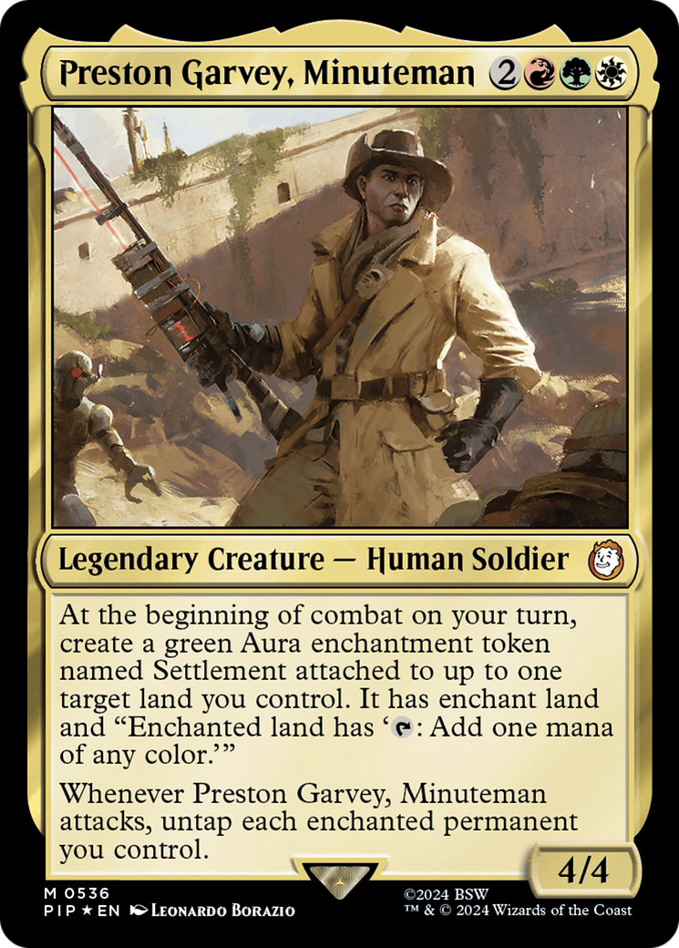 Preston Garvey, Minuteman (Surge Foil) [Fallout] - The Mythic Store | 24h Order Processing