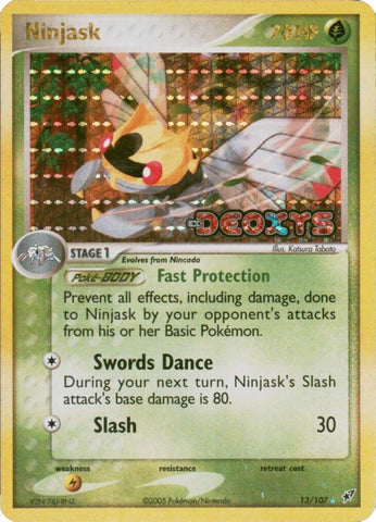 Ninjask (13/107) (Stamped) [EX: Deoxys] - The Mythic Store | 24h Order Processing