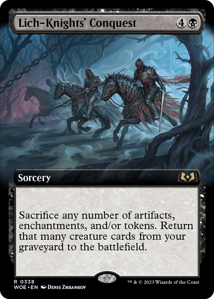 Lich-Knights' Conquest (Extended Art) [Wilds of Eldraine] - The Mythic Store | 24h Order Processing