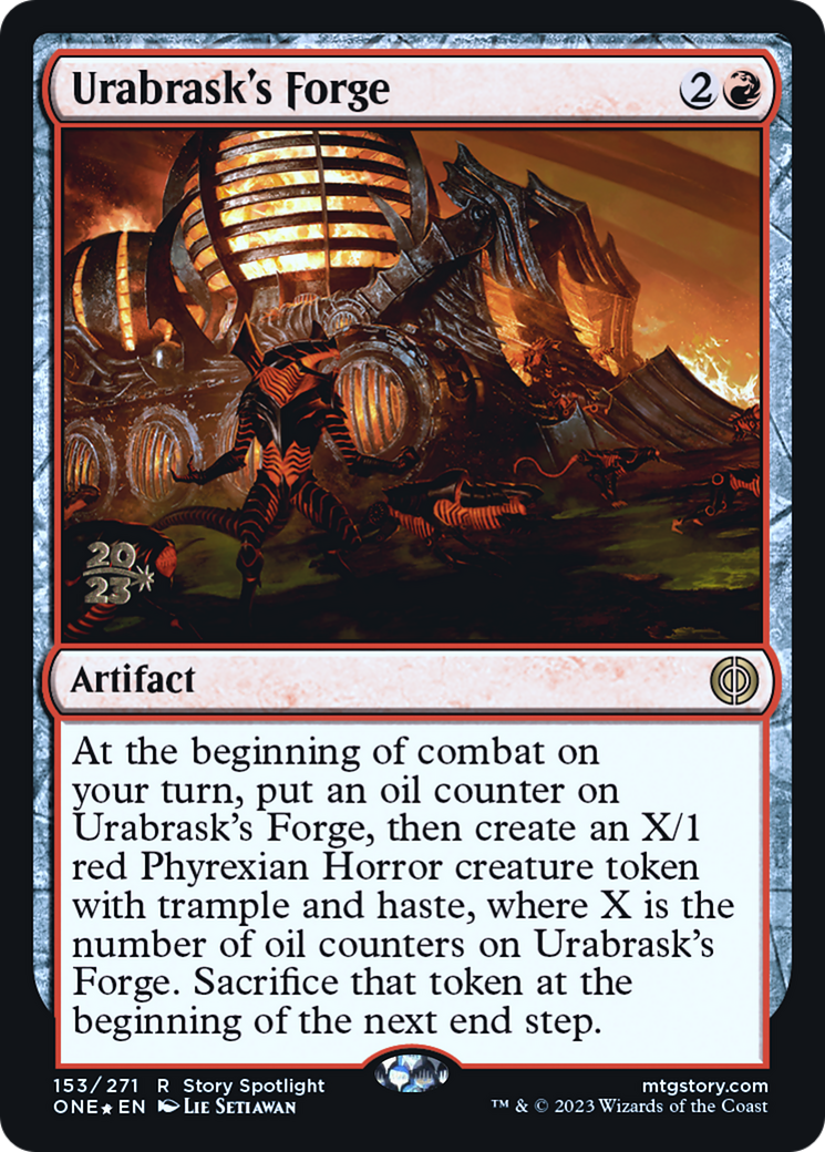 Urabrask's Forge [Phyrexia: All Will Be One Prerelease Promos] - The Mythic Store | 24h Order Processing