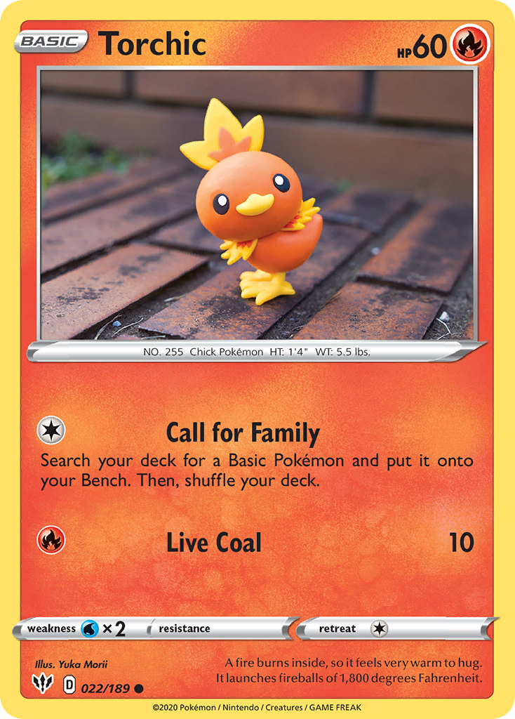 Torchic (022/189) [Sword & Shield: Darkness Ablaze] - The Mythic Store | 24h Order Processing